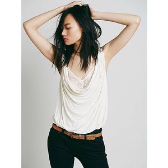 Free People Lucky Girl Lace Top
