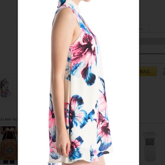 ❗️Floral Trapeze Tunic Slip Dress - Picture 3 of 3