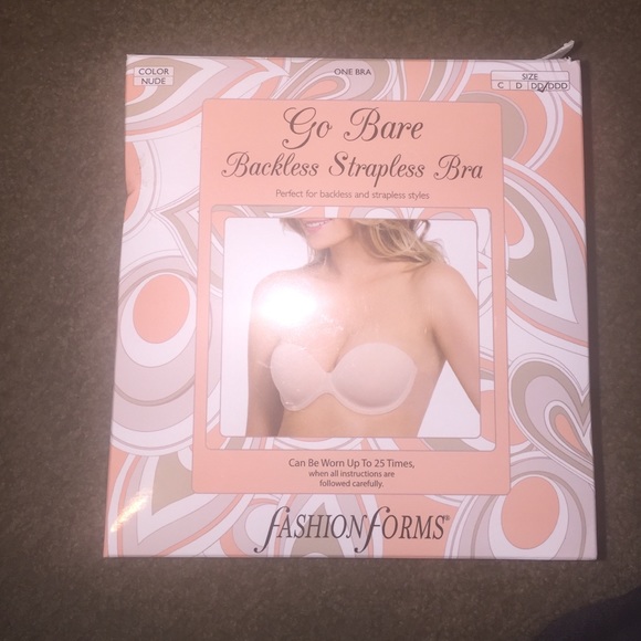 Go bare strapless backless bra