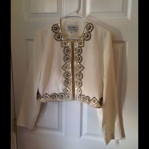Cropped dress party jacket