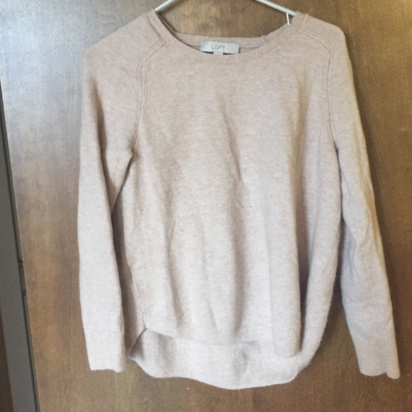 Light pink LOFT sweater