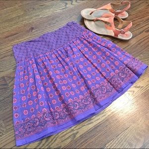 Kimchi Blue Purple & Pink Floral Skirt