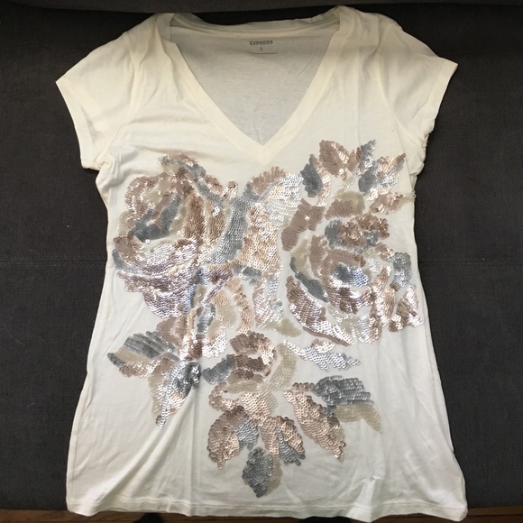 Express Tops - Express sequined tee