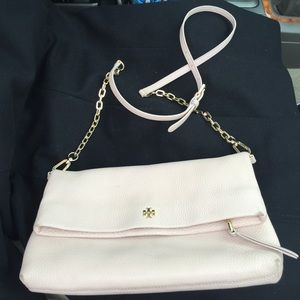 Tory Burch Blush fold over crossbody purse