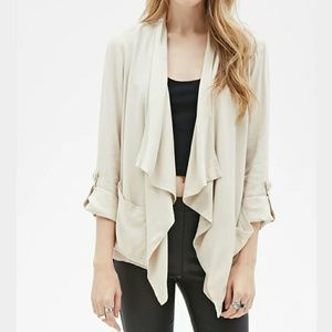 Nwt Flowy front blazer