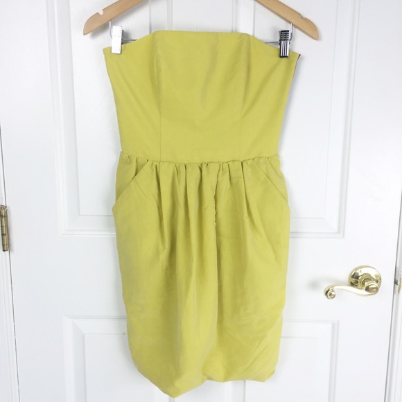 RACHEL Rachel Roy Dresses & Skirts - Rachel Roy yellow strapless dress