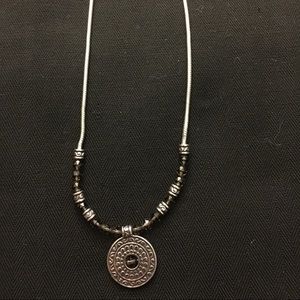 Brighton Silver with Brown Crystal Necklace