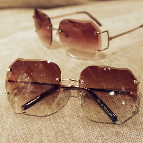 Rimless vintage sunglasses