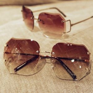 Rimless vintage sunglasses