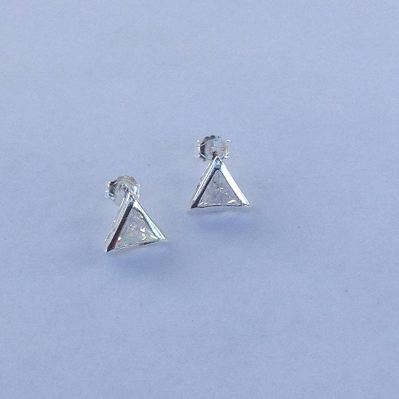 SS Crystal Post Earrings - Picture 2 of 4