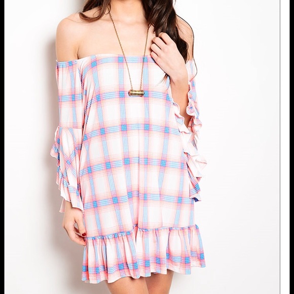 ❗️Pleated Flannel Slip Tunic Dress - Picture 2 of 2