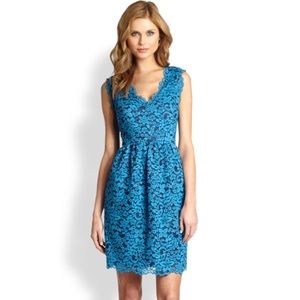 Shoshanna Blue Lace Sierra Dress