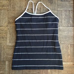 Lululemon power y tank- black and white