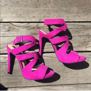 Zara Trafaluc Magneta Heels