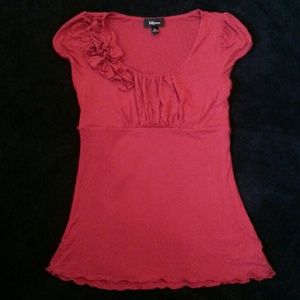 Red Empire Waist Shirt