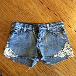 ...lost shorts size 27 with lace