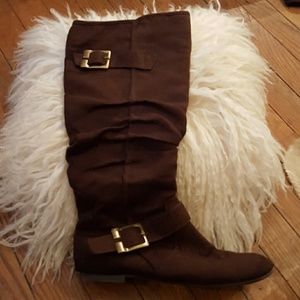 Dark brown boots