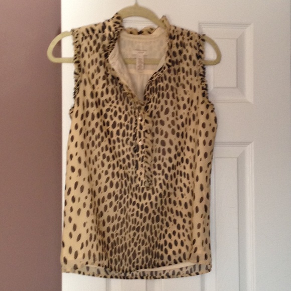 Giraffe Print sleeveless top