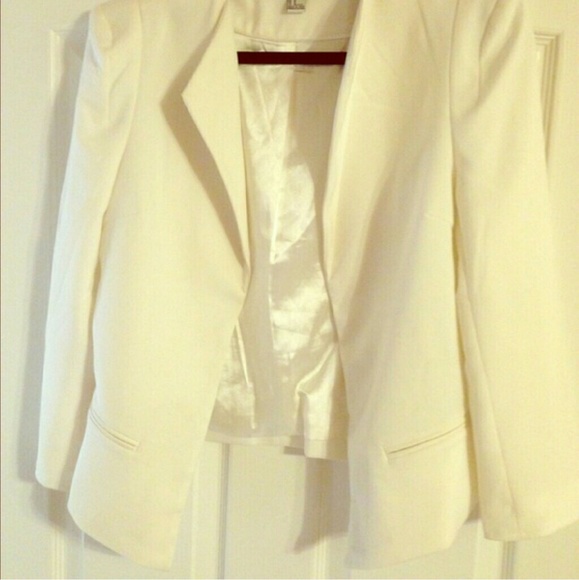 White forever 21 blazer never worn