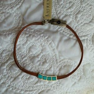 Ralph Lauren Silver/Turquoise Necklace NWT