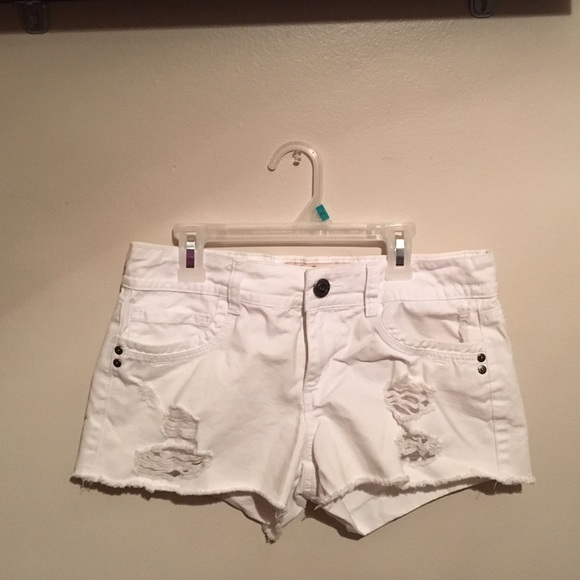 White Denim shorts