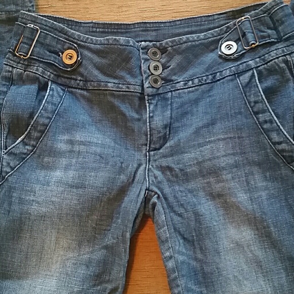 Flared stretch jeans with side pockets - Picture 2 of 4