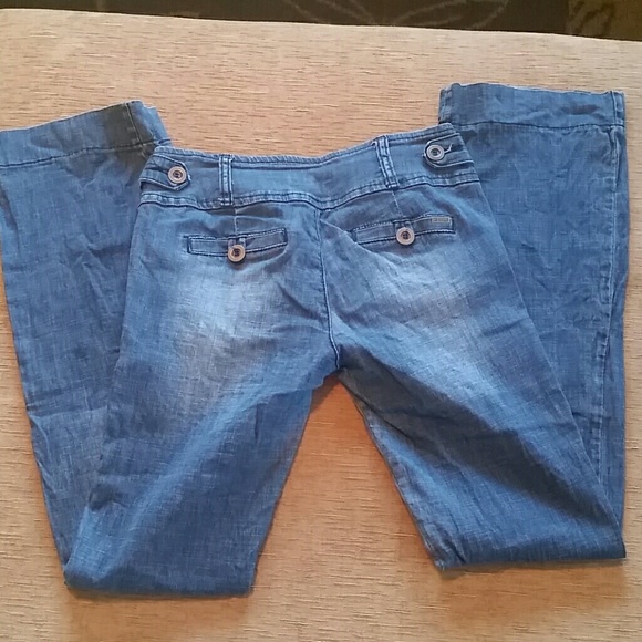 Flared stretch jeans with side pockets - Picture 3 of 4