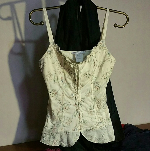 Papillon Blanc Embroidered Corset