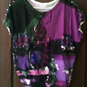 Purple watercolor sweater