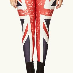 Forever 21 union jack leggings