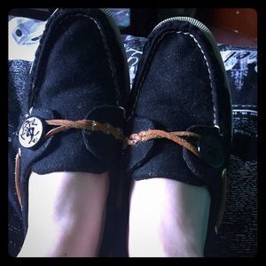 Black cloth sperrys