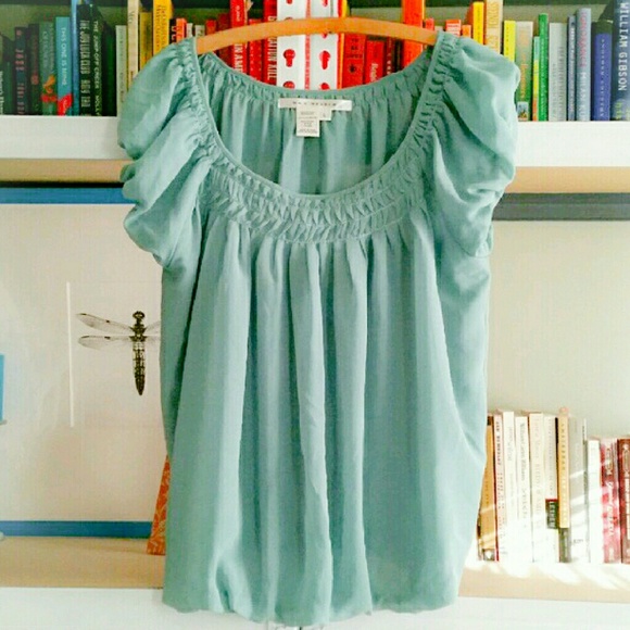 Max Studio Bubble Hem Top