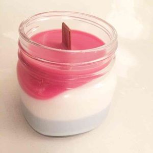 Handmade woodwick soy candles  mixed color cowgirl