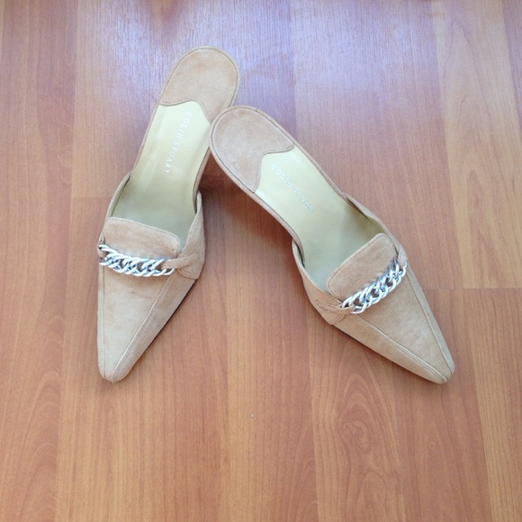 Colin Stuart leather and suede mule