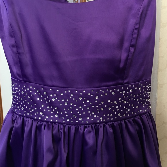 Purple Cocktail Dress - Picture 2 of 4