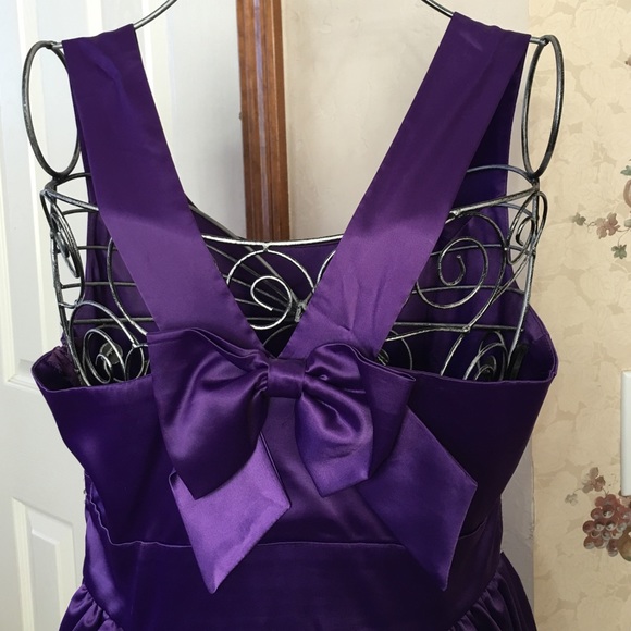 Purple Cocktail Dress - Picture 4 of 4