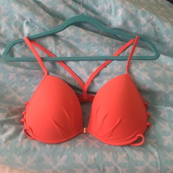 VICTORIAS SECRET coral cage top!