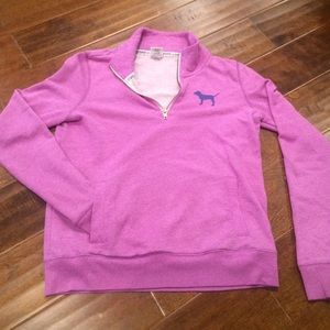 PINK VS Quarterzip -Small