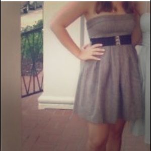 Strapless Brown Dress