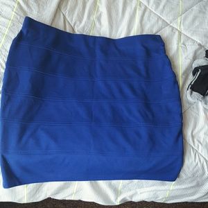 Blue skirt