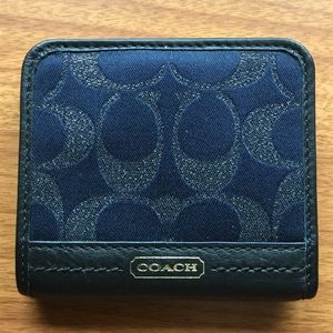 Coach wallet in 'Midnight'