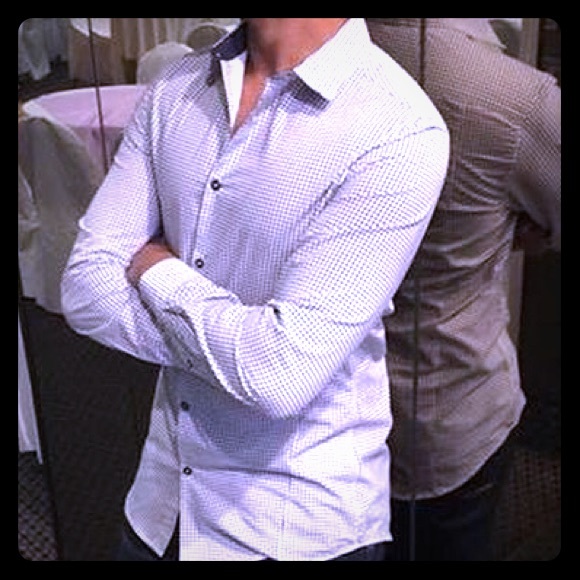 Suit shirt with stripes