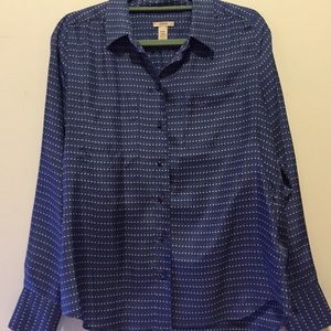 Jcrew silk button down