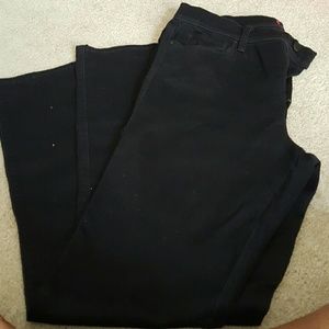 Black straight leg jeggings type jean