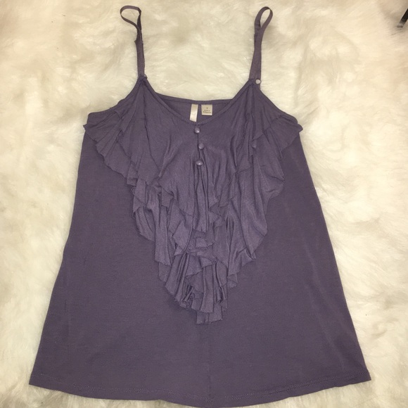 LC Lauren Conrad light grayish purple tank top