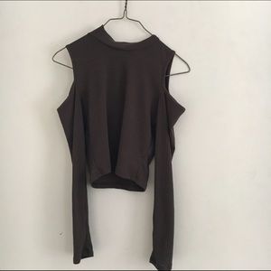 Cold Shoulder Crop Top