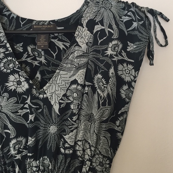 Silk Banana Republic Floral Dress