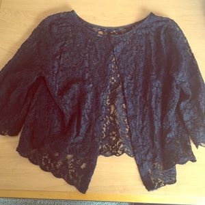 Black lace top