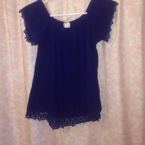 Royal blue top