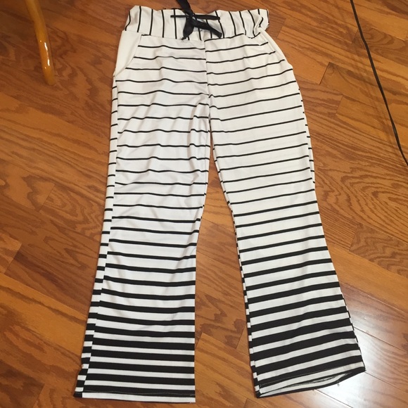 Black and white pants